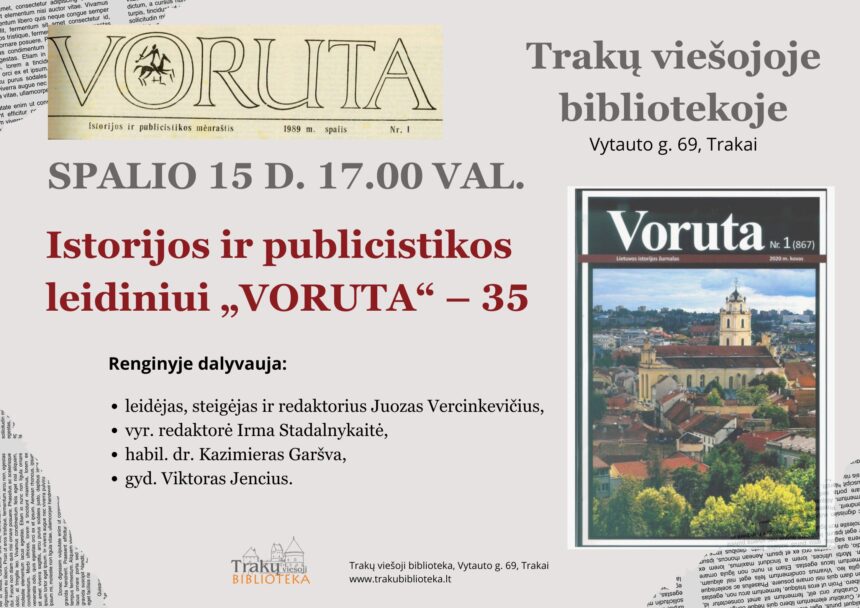 Istorijos ir publicistikos leidiniui „Voruta“ – 35